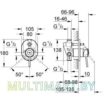 Смеситель Grohe BauClassic (29047000) картинка 2